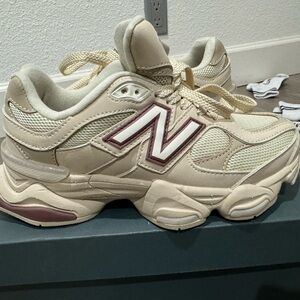 New Balance Women's Beige and Pink Sneakers